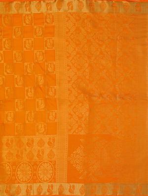 self design kanjivaram saree with blouse - 16772955 - Standard Image - 4