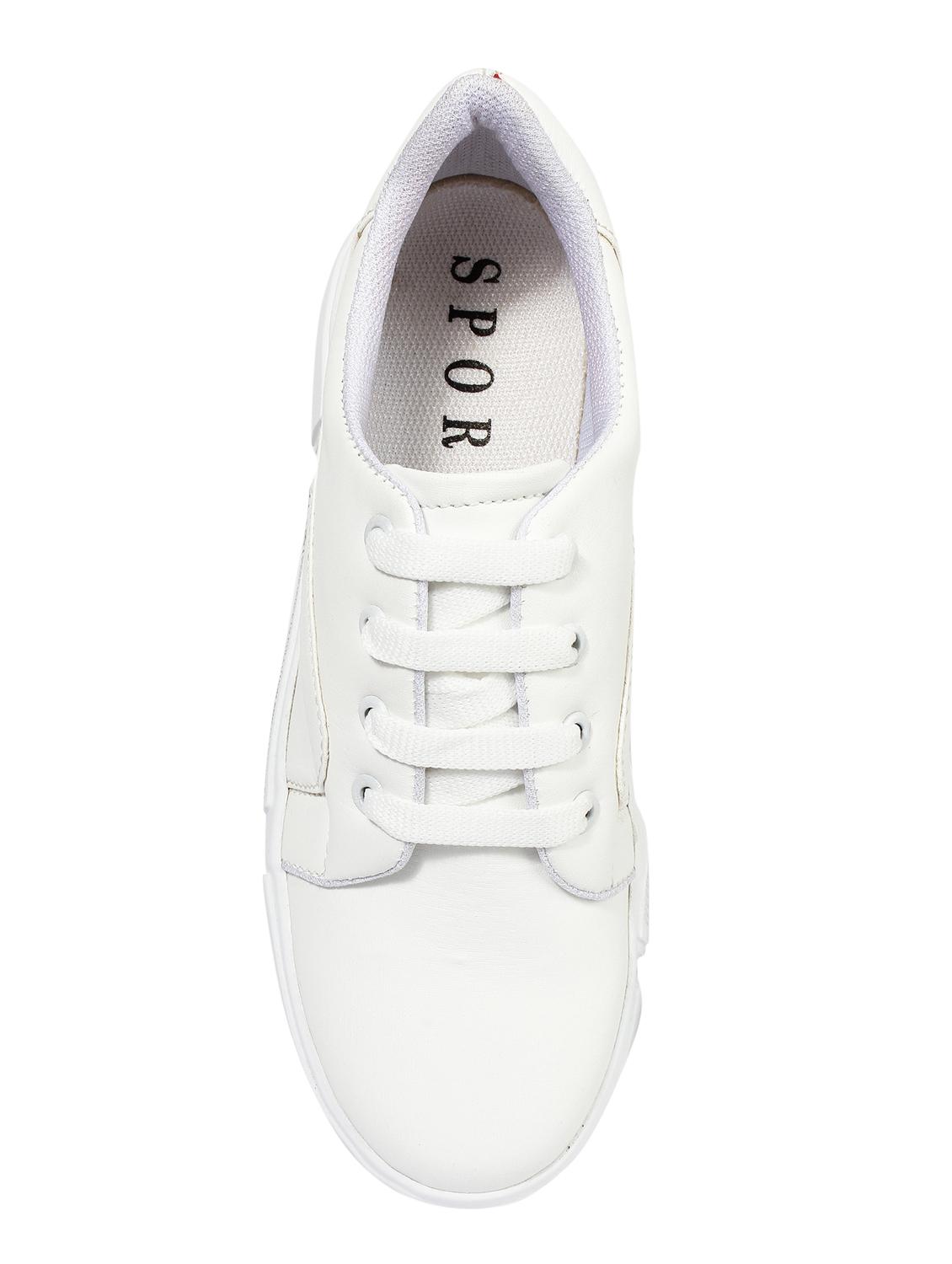 white lace-up sneakers - 16773130 - Zoom Image - 4
