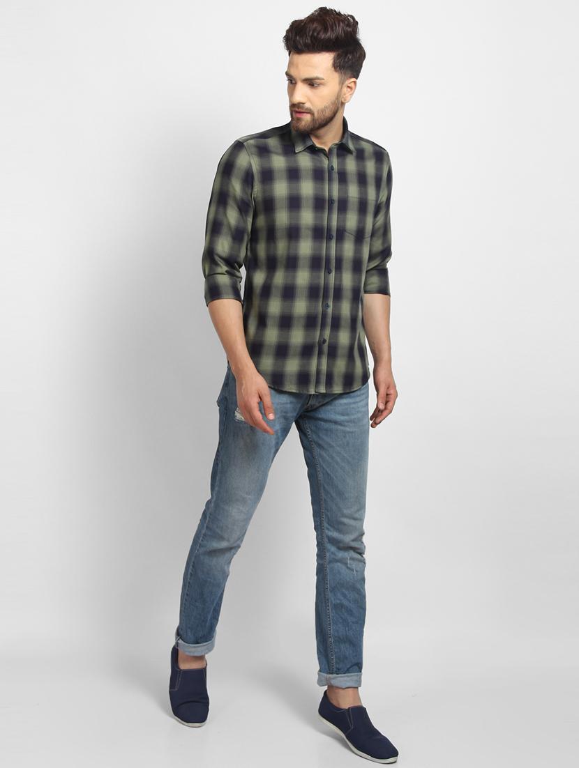 green checkered casual shirt - 16773414 - Zoom Image - 4