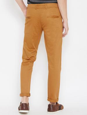 brown solid chinos - 16773758 - Standard Image - 4