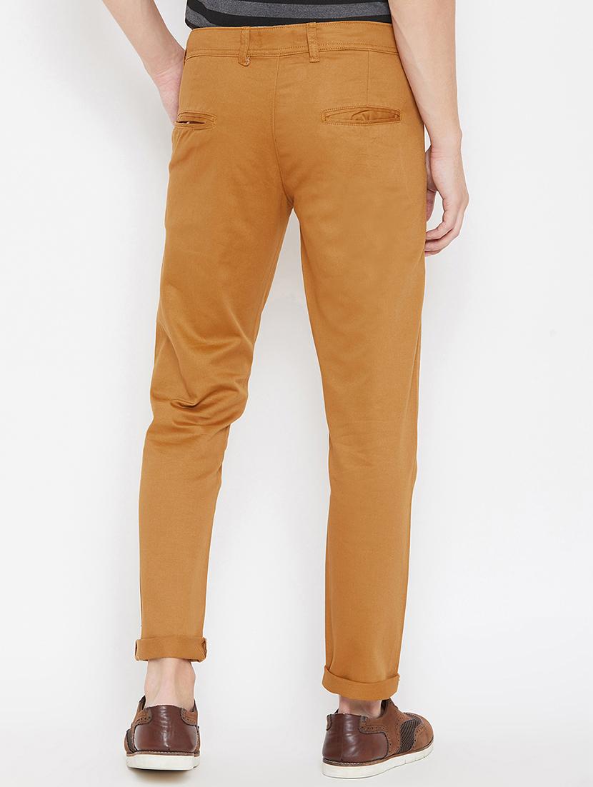brown solid chinos - 16773758 - Zoom Image - 4