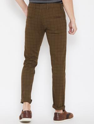 brown checkered chinos - 16773762 - Standard Image - 4