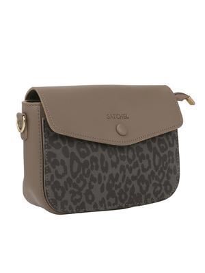 brown leatherette regular sling bag - 16774102 - Standard Image - 4