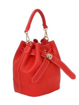 red leatherette combo sling bag - 16774119 - Standard Image - 4