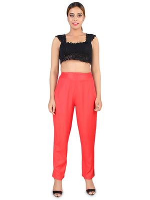 high rise flat front trouser - 16774471 - Standard Image - 4