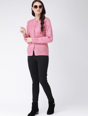 crew neck long sleeved cardigan - 16775391 - Standard Image - 4