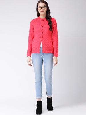 crew neck long sleeved cardigan - 16775393 - Standard Image - 4