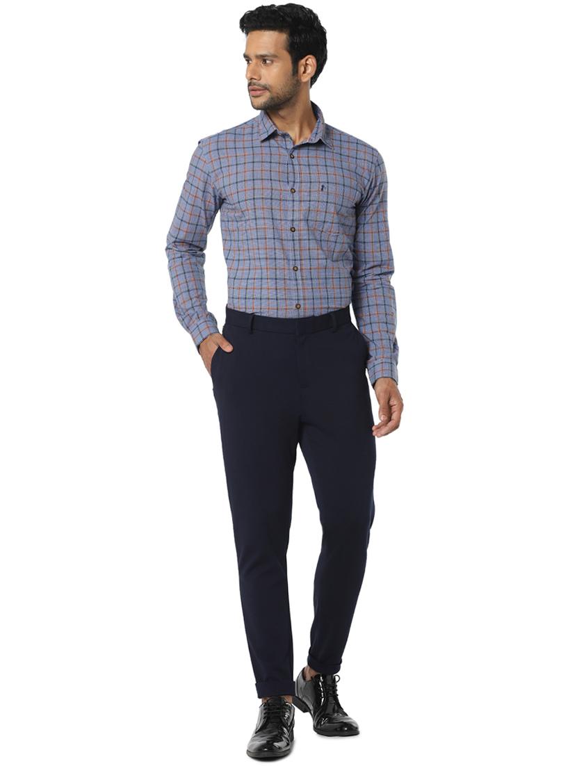 grey checkered casual shirt - 16776151 - Zoom Image - 4