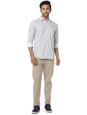 grey printed casual shirt - 16776160 - Standard Image - 4