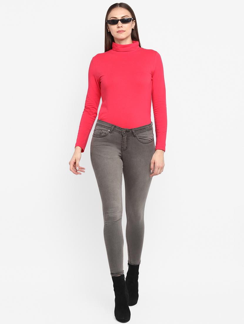 high rise stone washed jean - 16776871 - Zoom Image - 4