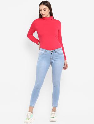 high rise stone washed jean - 16776872 - Standard Image - 4