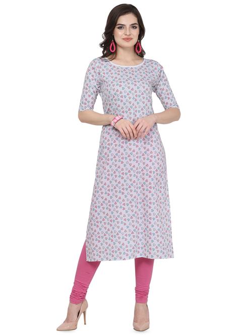 printed straight kurta - 16778864 - Very Small Image - 1