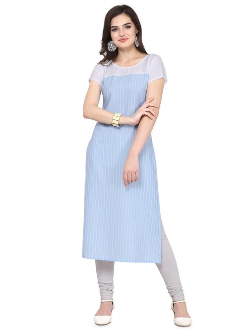 striped straight kurta - 16778894 - Very Small Image - 1