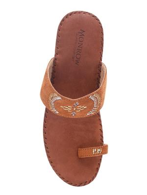 tan one toe wedges - 16779553 - Standard Image - 4