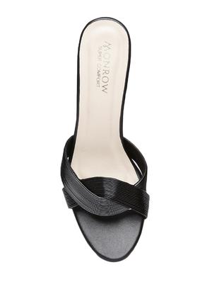 black slip on sandals - 16779691 - Standard Image - 4