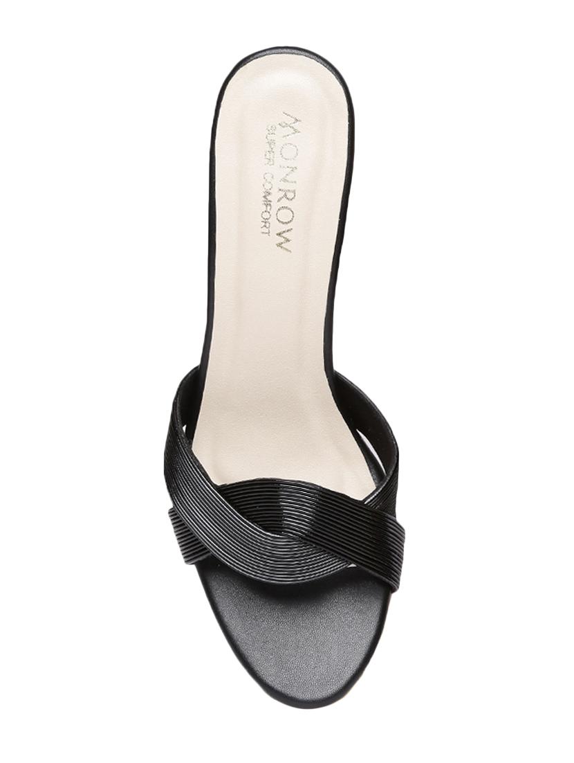 black slip on sandals - 16779691 - Zoom Image - 4