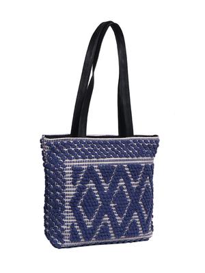 blue cotton regular handbag - 16779893 - Standard Image - 4