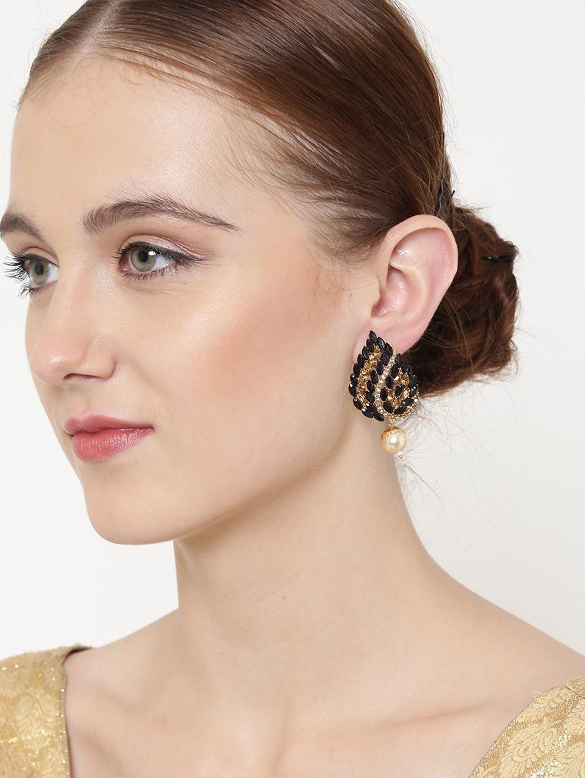 black metal drop earring - 16780294 - Zoom Image - 4