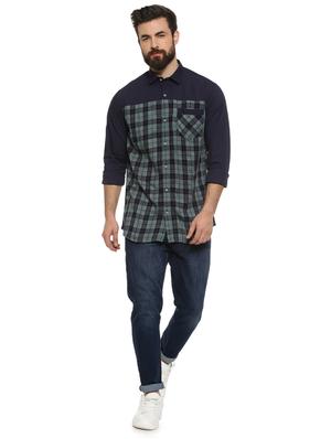 blue checkered casual shirt - 16780374 - Standard Image - 4