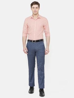 orange linen checkered formal shirt - 16781150 - Standard Image - 4