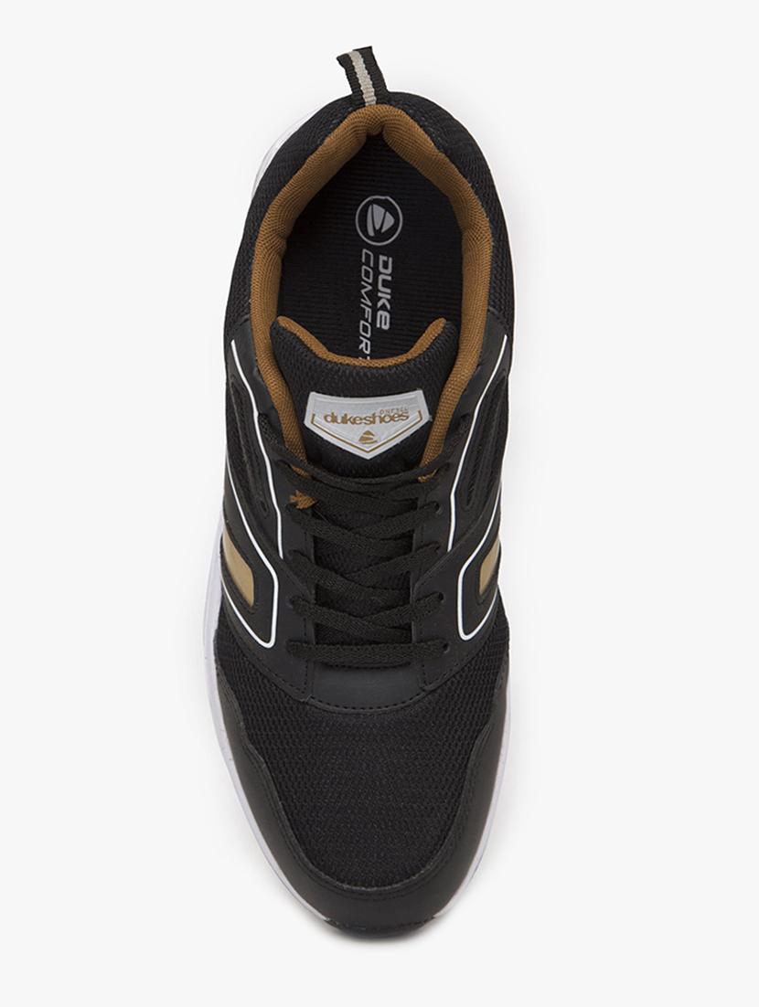 black mesh lace up sport shoes - 16781424 - Zoom Image - 4