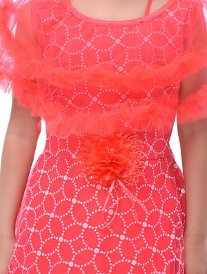 red net party gown - 16781486 - Standard Image - 4