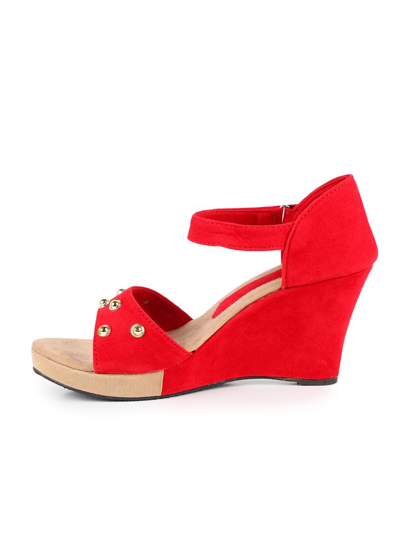 red closed back wedges - 16782290 - Zoom Image - 4