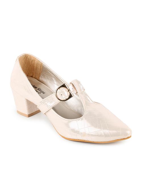 gold slip on pumps - 16782297 - Standard Image - 1