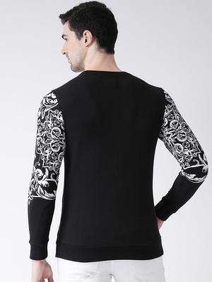 black chest printed sweatshirt - 16782463 - Standard Image - 4