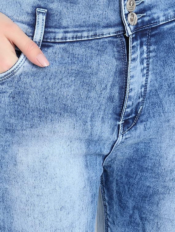 high rise frayed jeans - 16783495 - Zoom Image - 4