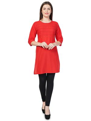 kaantha work straight kurta - 16785077 - Standard Image - 4