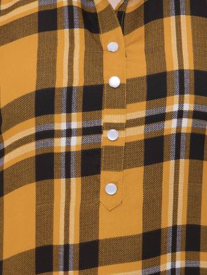 checkered a-line kurta - 16785357 - Standard Image - 4