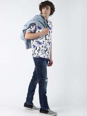white all over printed t-shirt - 16785802 - Standard Image - 4