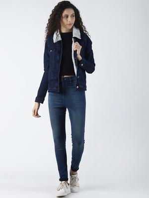 high rise stone washed jeans - 16786014 - Standard Image - 4