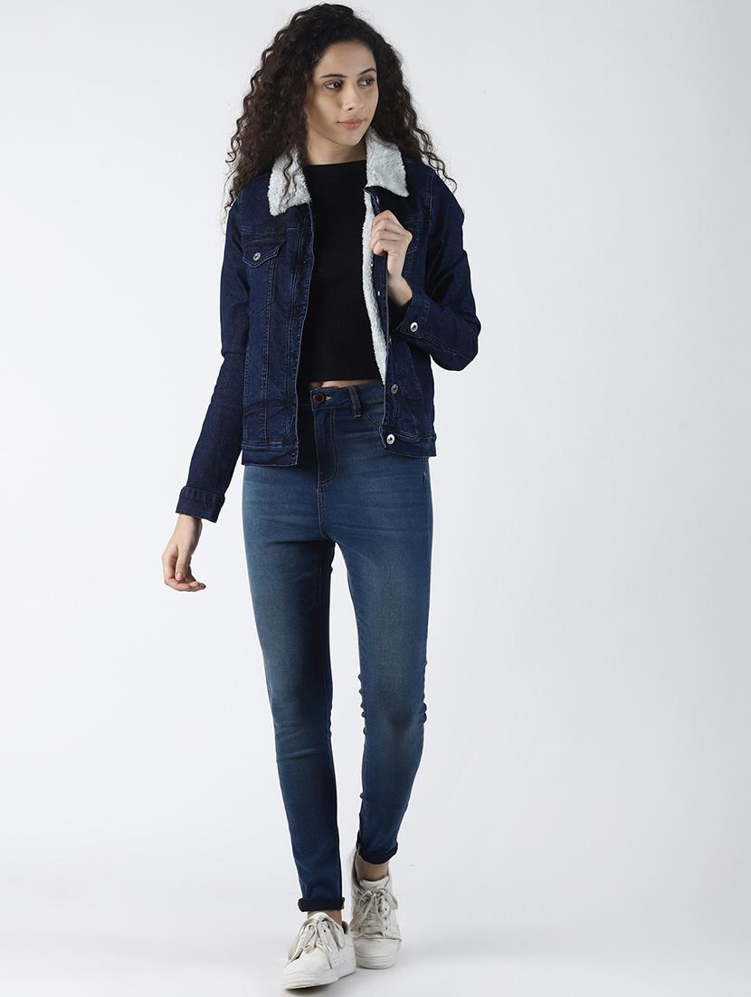high rise stone washed jeans - 16786014 - Zoom Image - 4