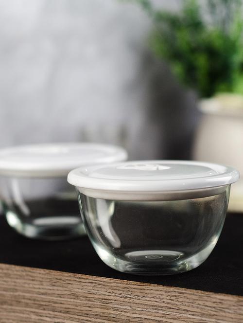 glass mixing bowl with lid (set of 2) - 16788675 - Standard Image - 1