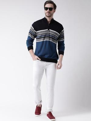 blue striped pullover - 16790229 - Standard Image - 4