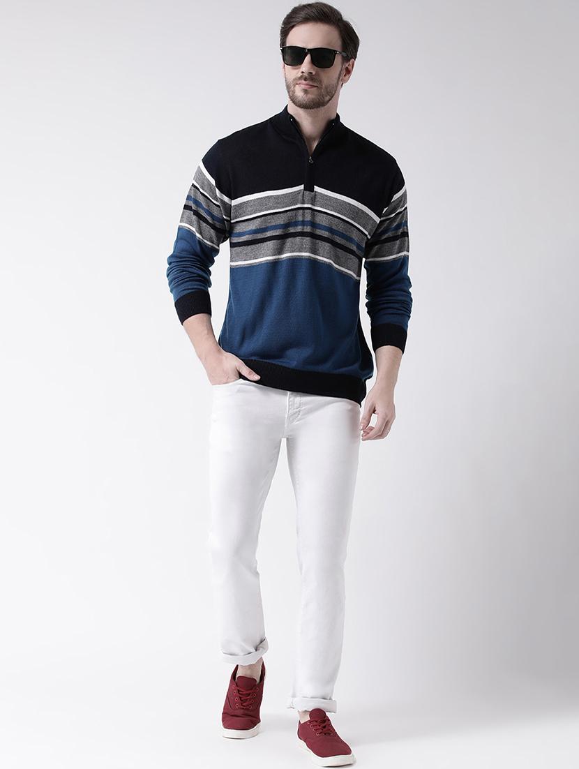 blue striped pullover - 16790229 - Zoom Image - 4