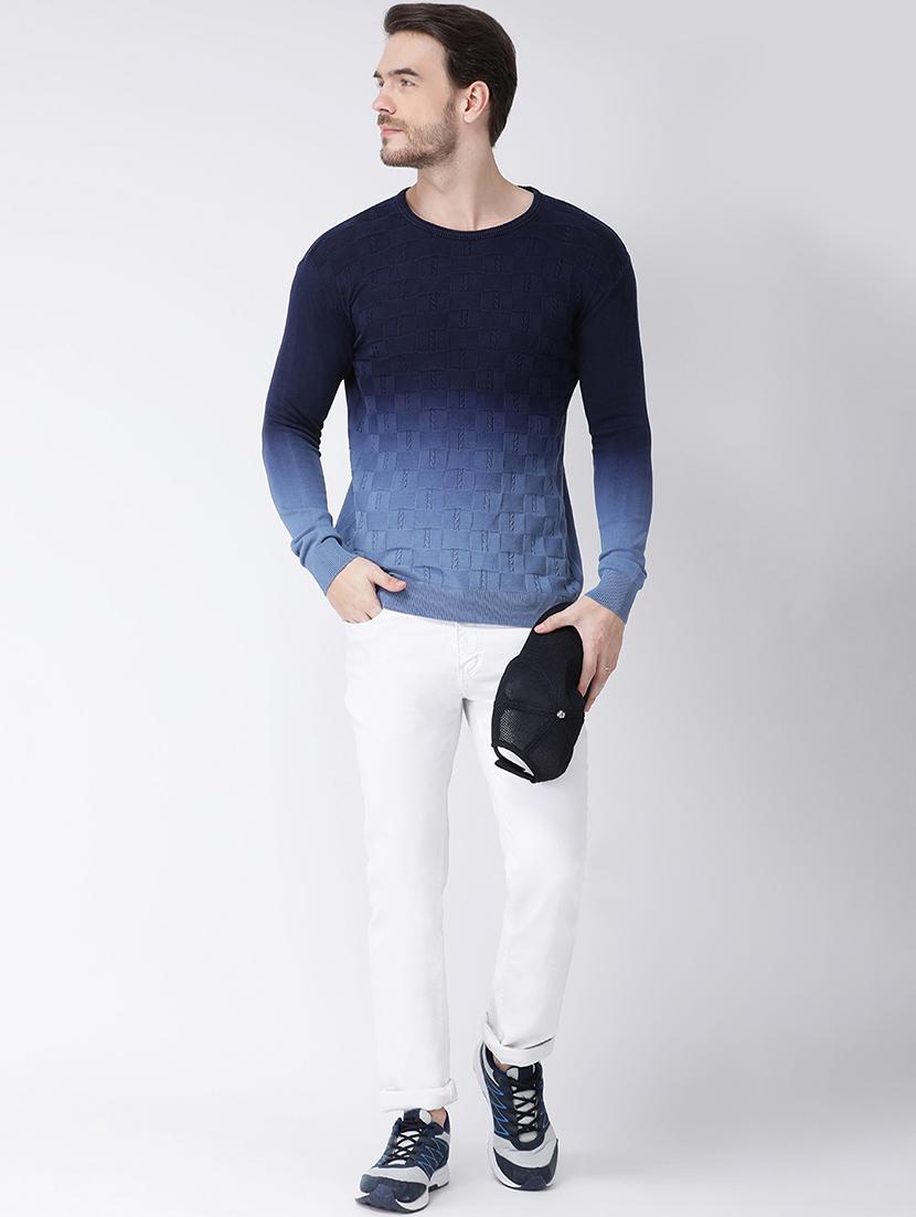 blue ombre pullover - 16790268 - Zoom Image - 4