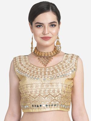 embroidered a-line lehenga - 16791381 - Standard Image - 4