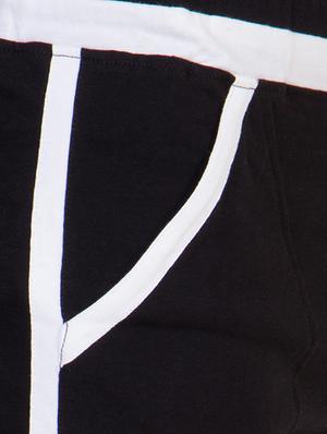 black color block and side striped full length track pants (set of 2) - 16791696 - Standard Image - 10