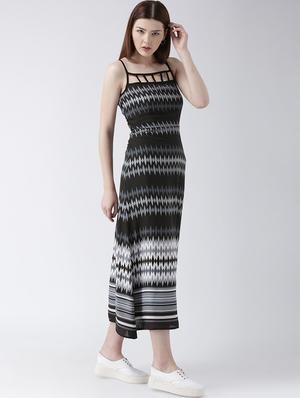 ladder cut out printed maxi dress - 16792331 - Standard Image - 4