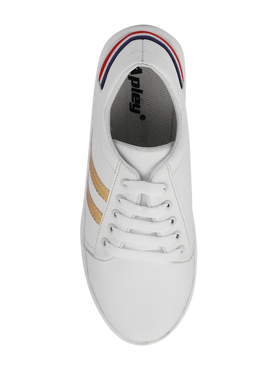 white lace-up sneakers - 16792597 - Zoom Image - 4