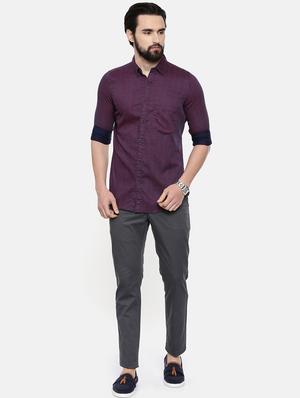 navy blue printed casual shirt - 16792777 - Standard Image - 4