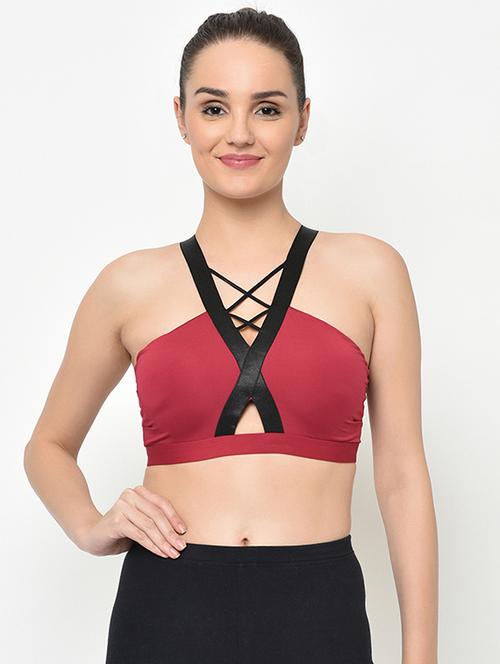 halter neck caged bra - 16794175 - Standard Image - 1