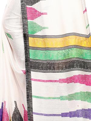 bordered printed saree with blouse - 16796755 - Standard Image - 4