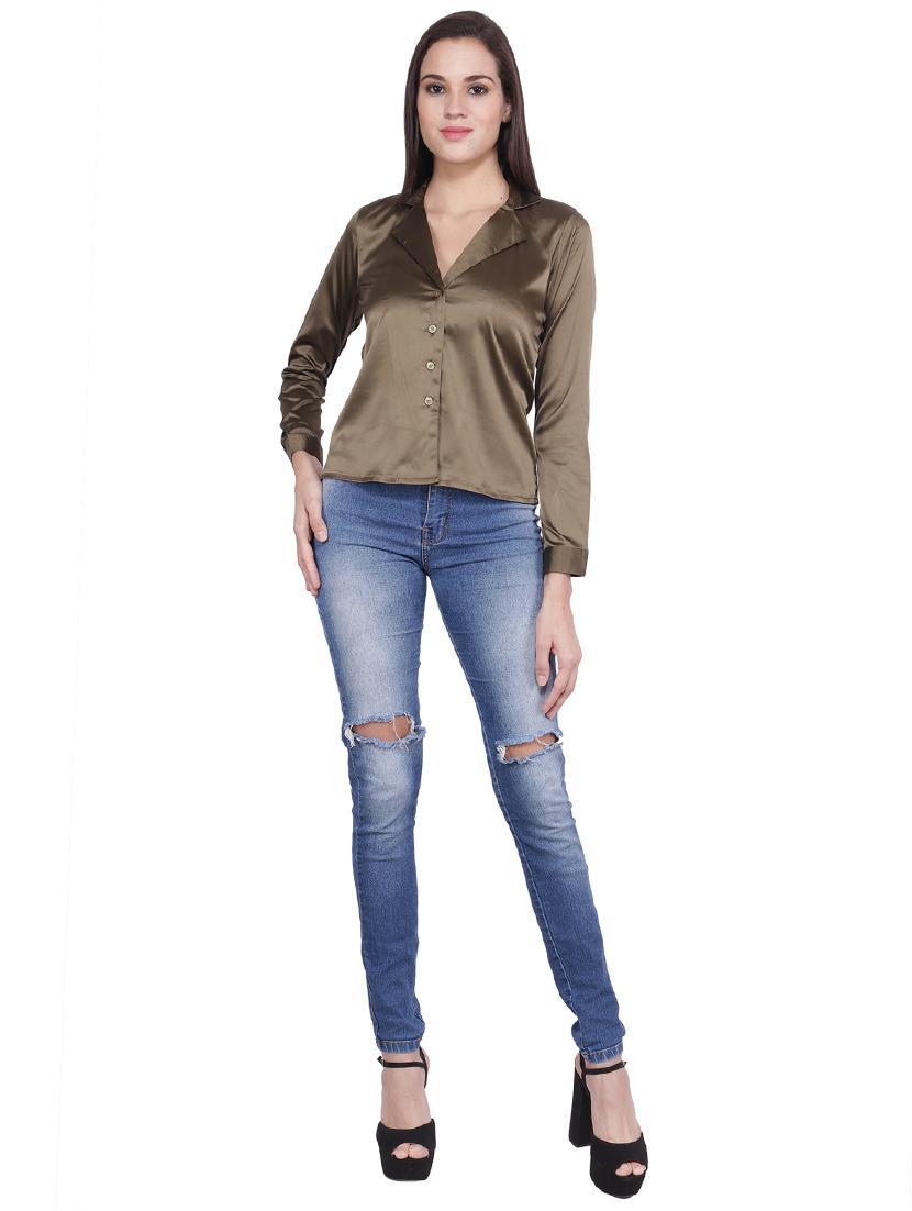 button up solid shirt - 16796880 - Zoom Image - 4