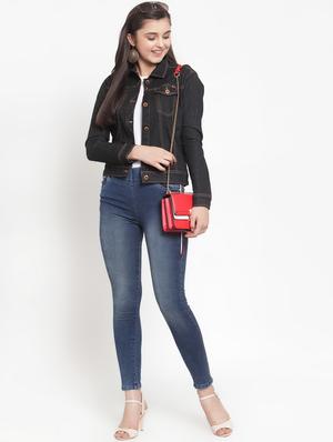 high rise side taped jeggings - 16797688 - Standard Image - 4