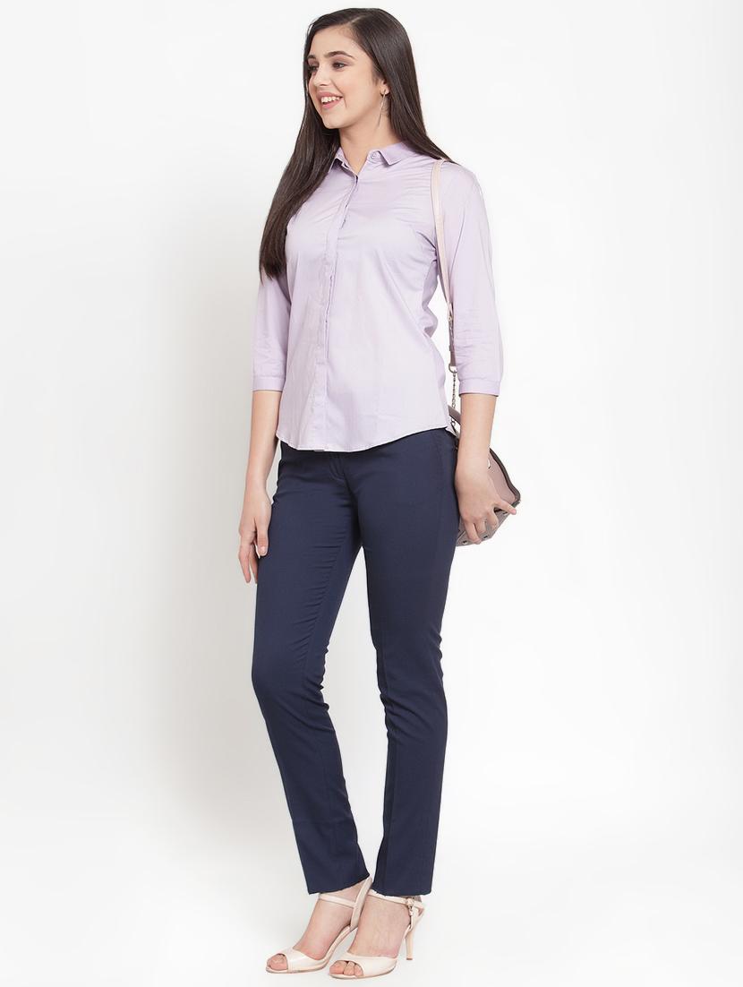 high rise flat front trouser - 16797704 - Zoom Image - 4