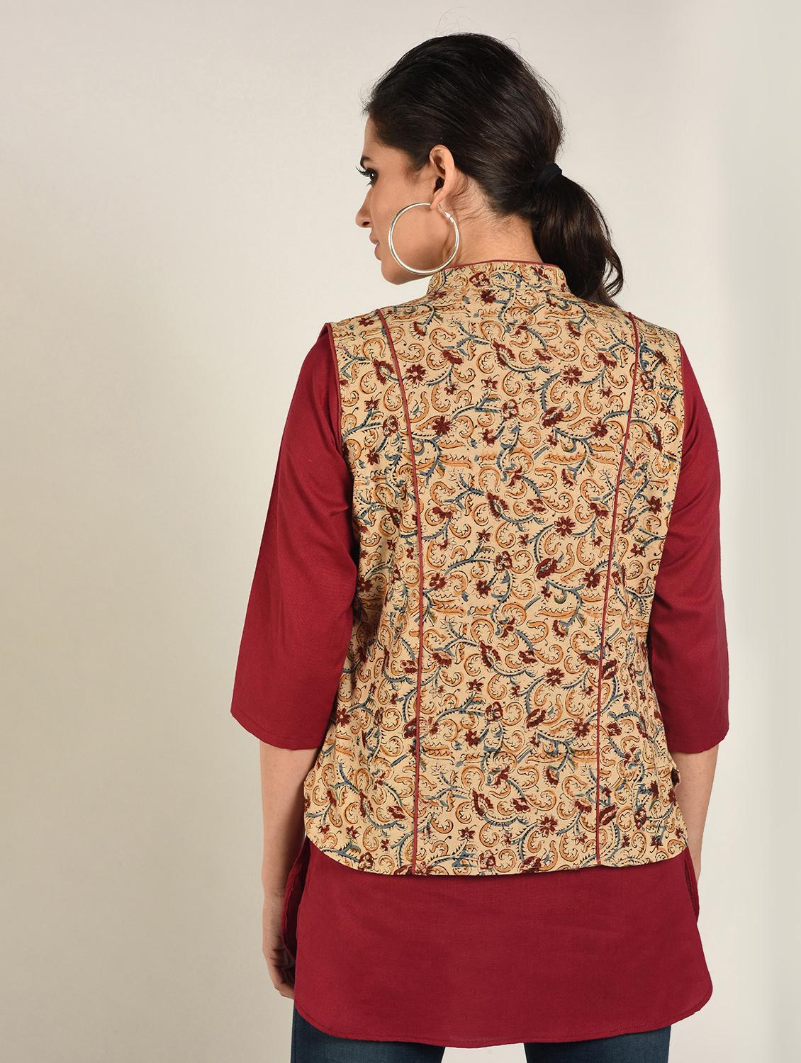 solid straight combo kurti - 16798437 - Zoom Image - 4